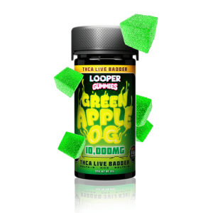 THC-A Live Badder Gummies: Green Apple OG