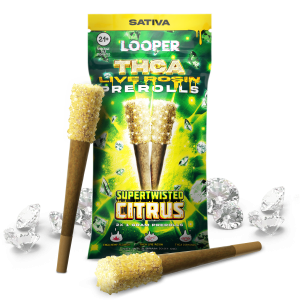 THCA Live Rosin Prerolls 1G: Supertwisted Citrus